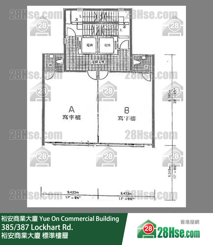 Yue On Commercial Building Typical FloorPlan