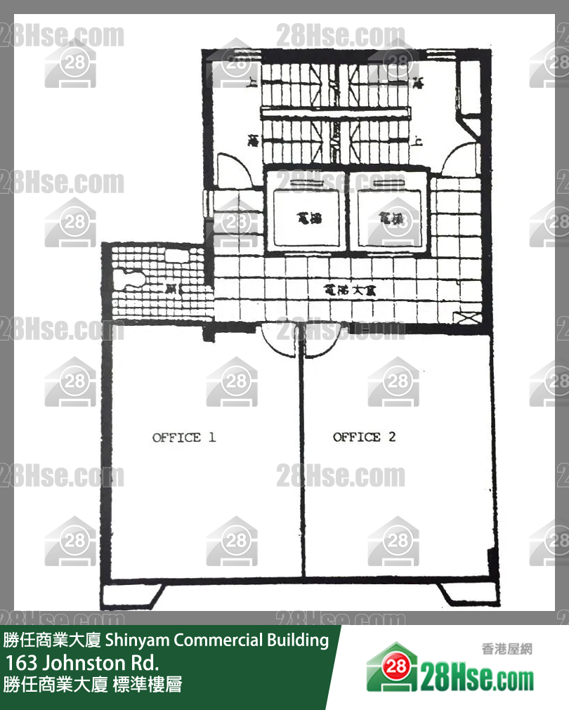 勝任商業大廈 標準樓層 平面圖
