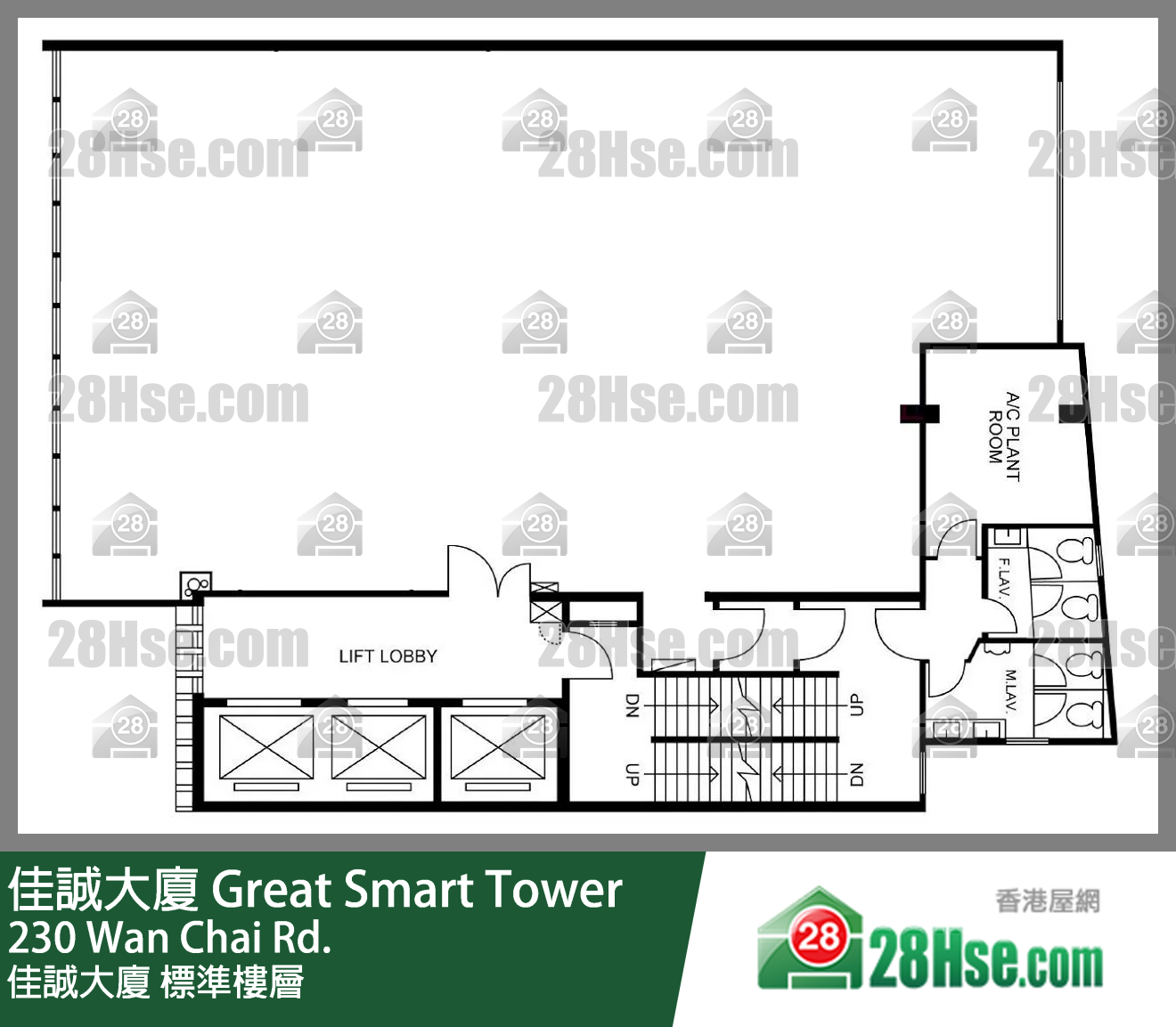 佳誠大廈 標準樓層 平面圖