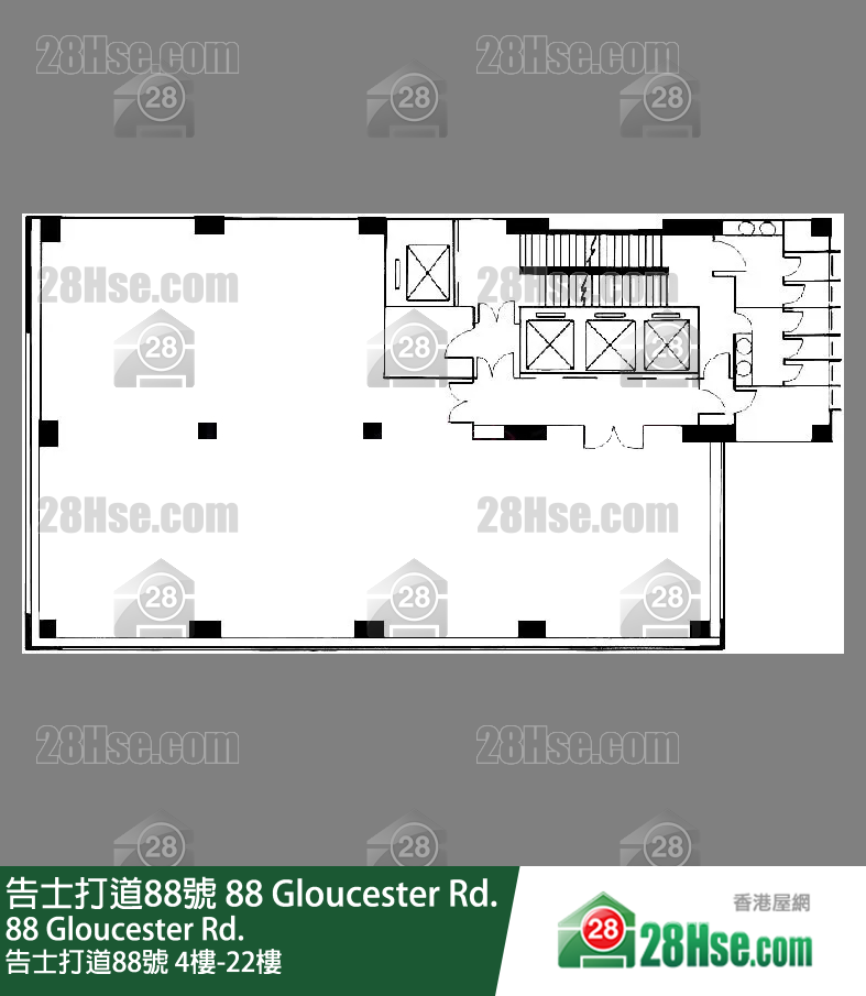88 Gloucester Rd 4/f-22/f FloorPlan