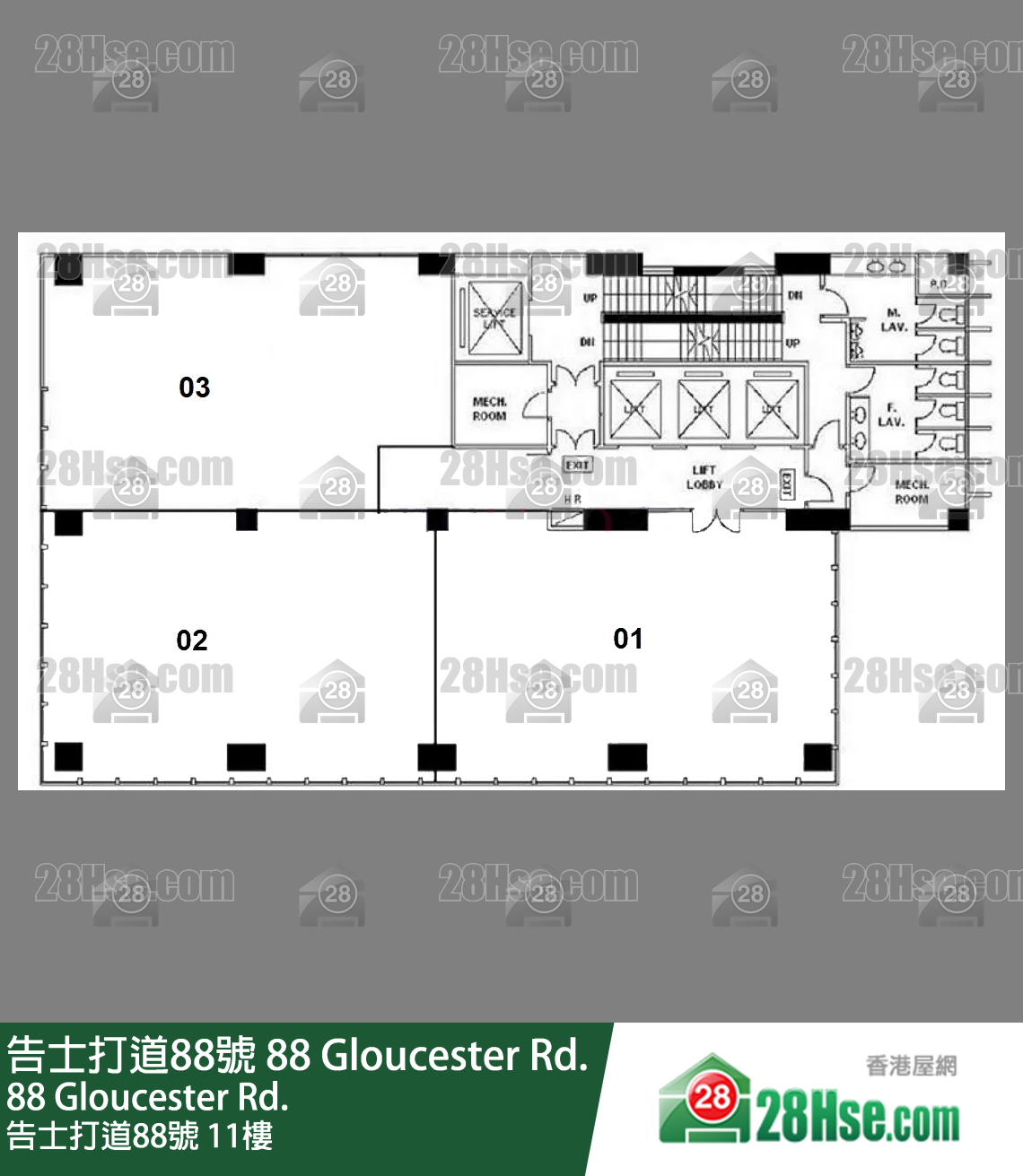 88 Gloucester Rd 11/f FloorPlan