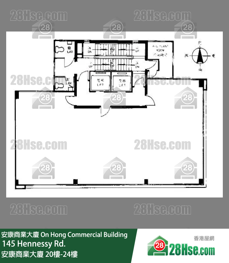 安康商业大厦 20楼-24楼 平面图