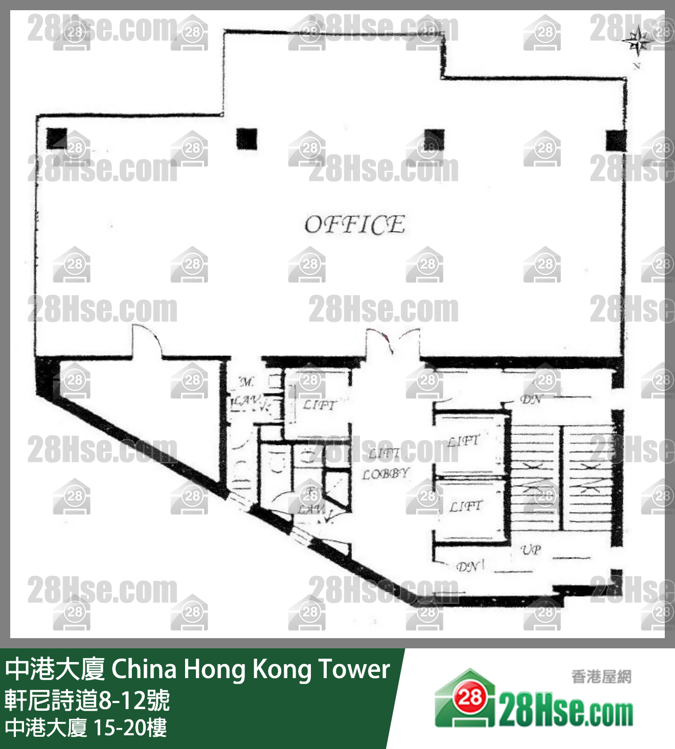 中港大廈 15-20樓 平面圖
