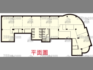 東新商業中心 標準樓層 平面圖