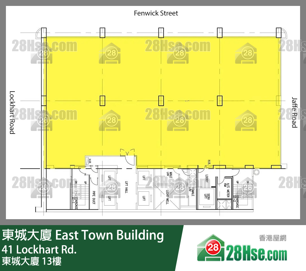 东城大厦 13楼 平面图