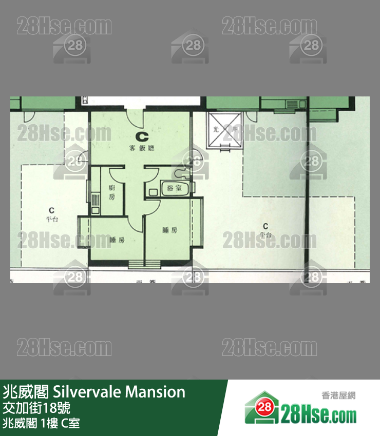 兆威閣 兆威閣1樓 C室 平面圖