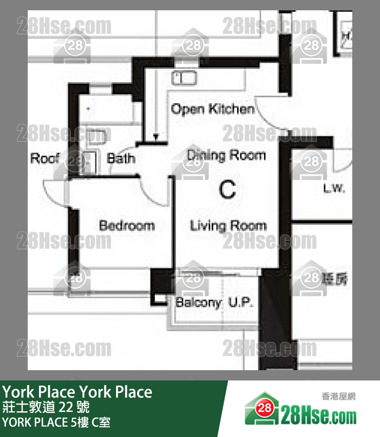 York Place,  Flat C, 5/f, York Place FloorPlan