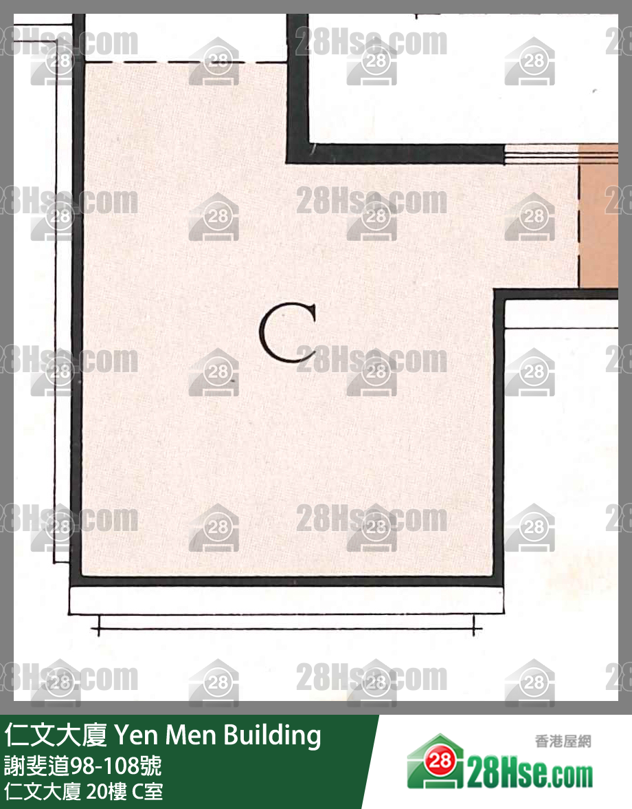 仁文大廈 仁文大廈20樓 C室 平面圖