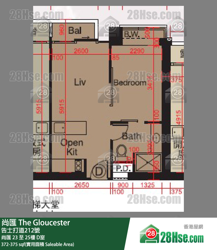 尚匯 尚匯 23樓 D室 平面圖