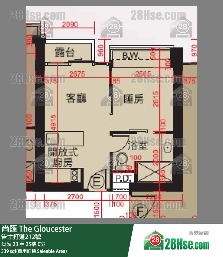 尚匯 尚匯 25樓 E室 平面圖