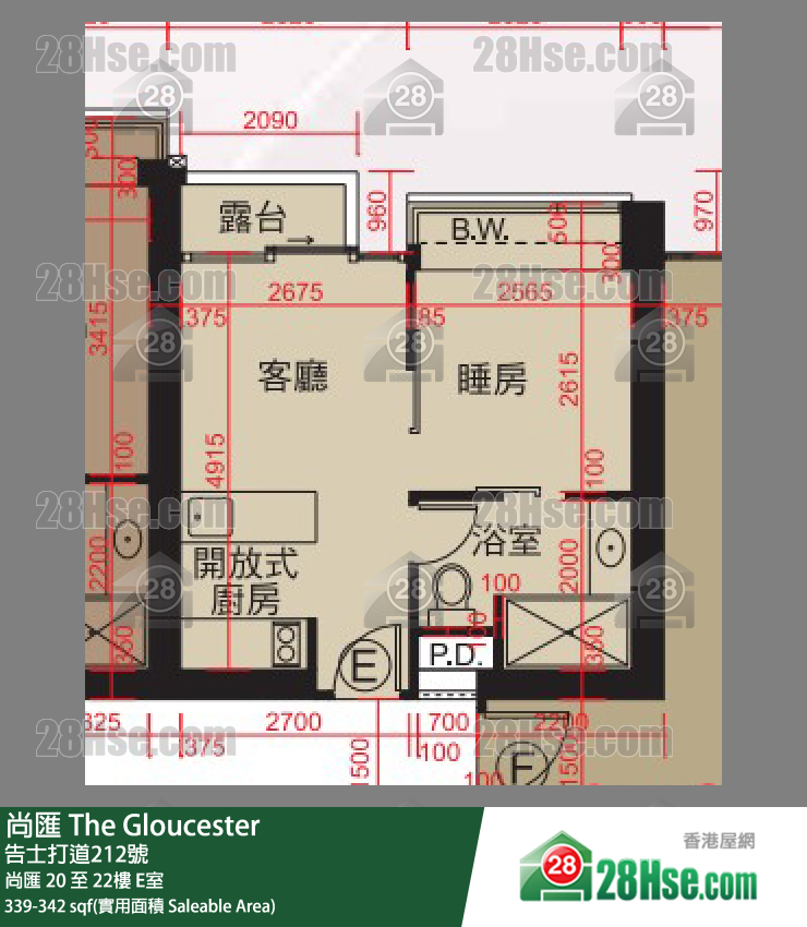 尚匯 尚匯 21樓 E室 平面圖