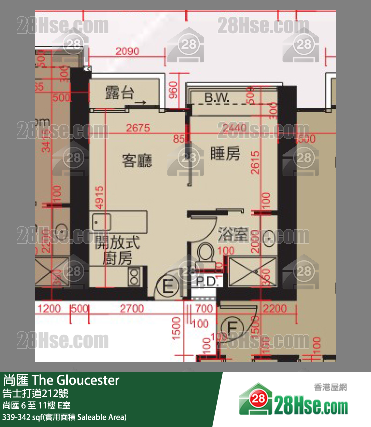 The Gloucester Unit FloorPlan (Provided by 28Hse)