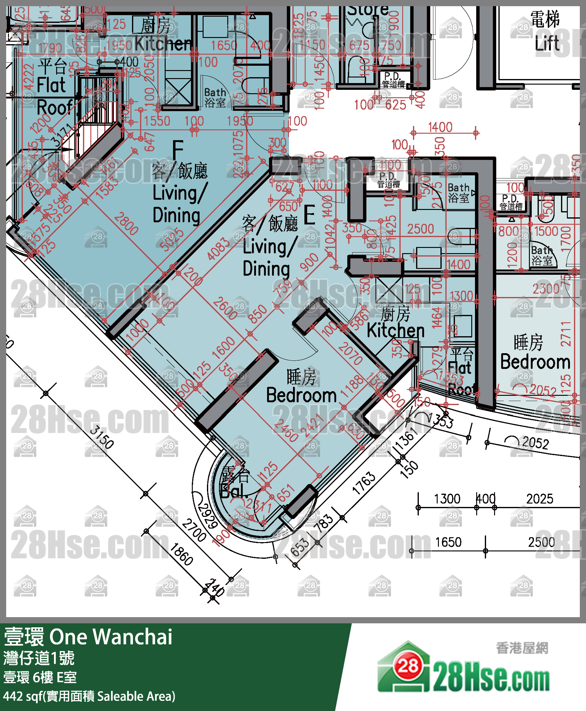 壹環 壹環 6樓 E室 平面圖