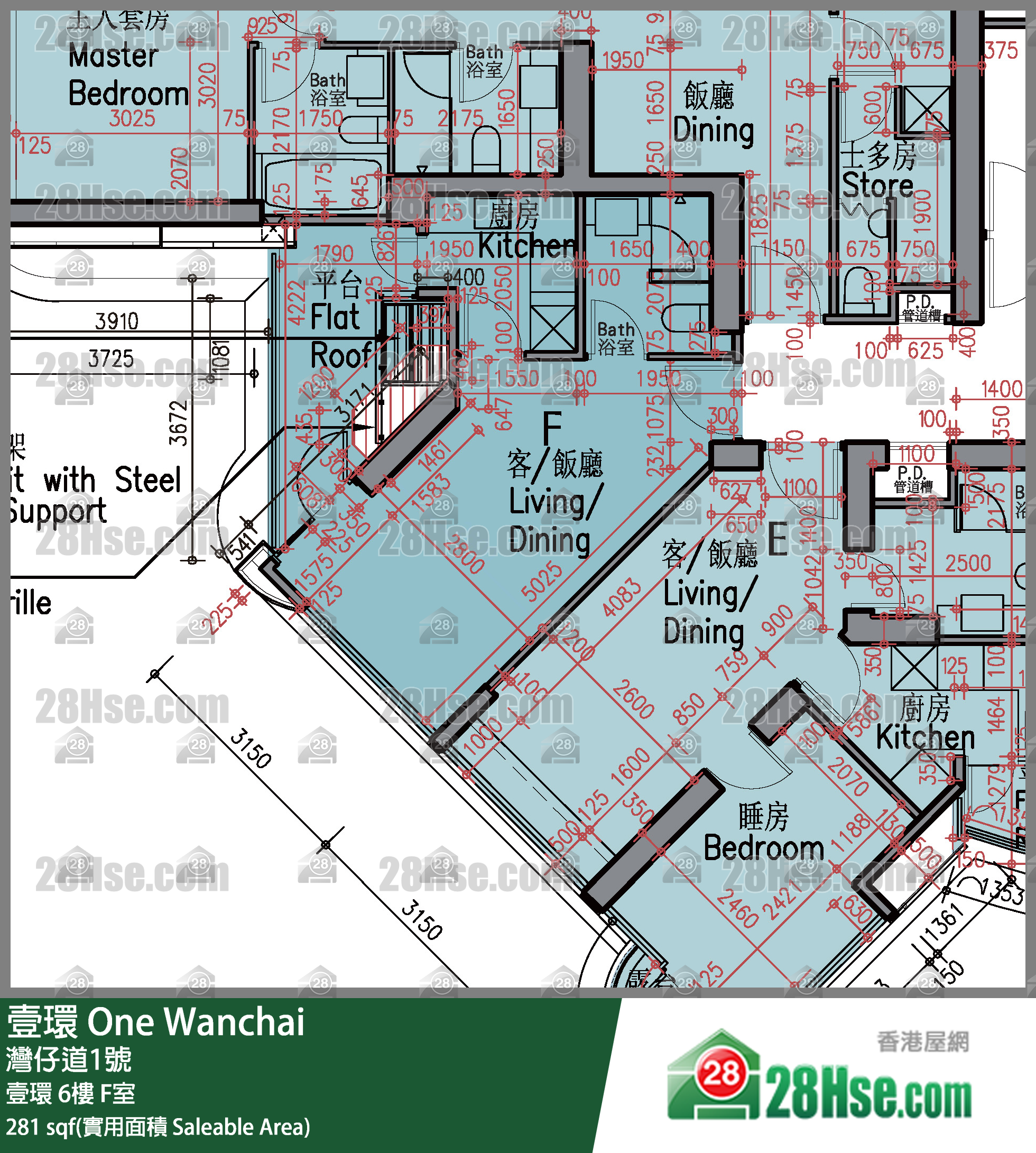 壹環 壹環6樓 F室 平面圖