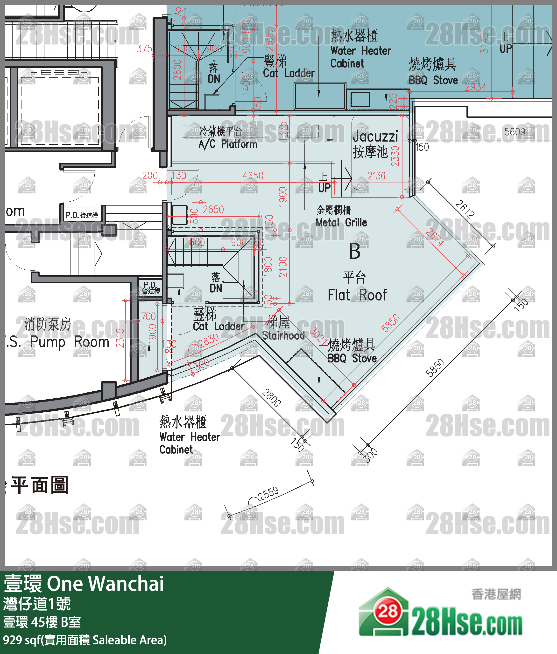 壹環 壹環45樓 B室 平面圖