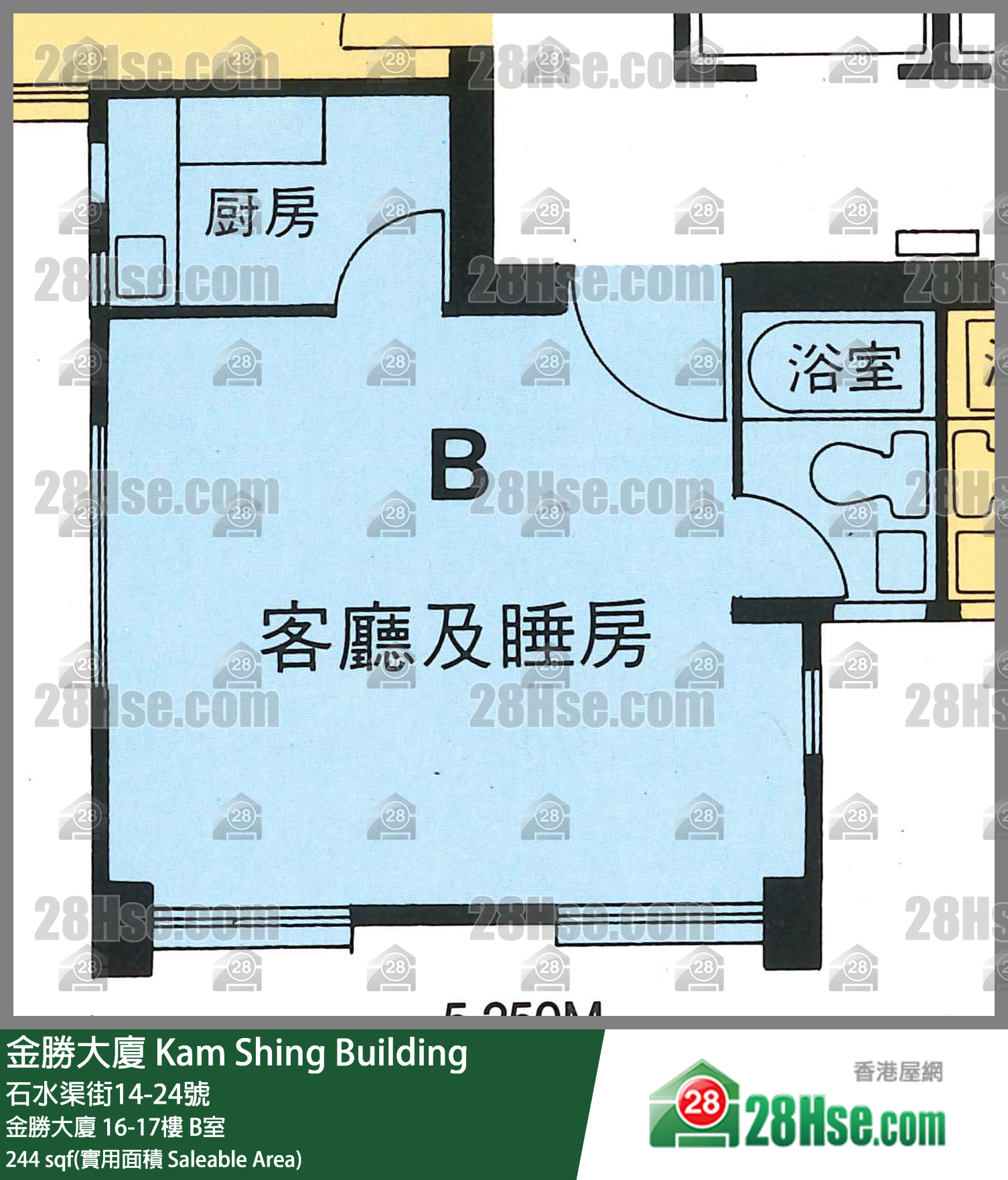 金胜大厦 金胜大厦16楼 B室 平面图