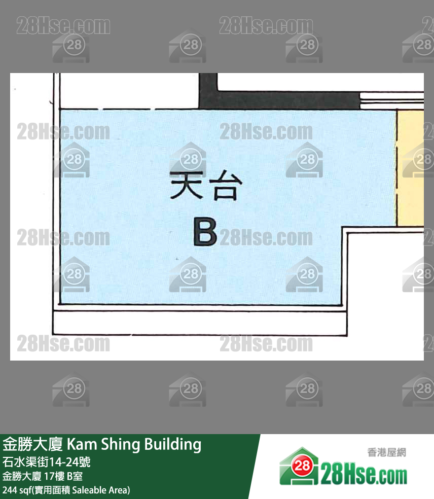 金胜大厦 金胜大厦17楼 B室 平面图