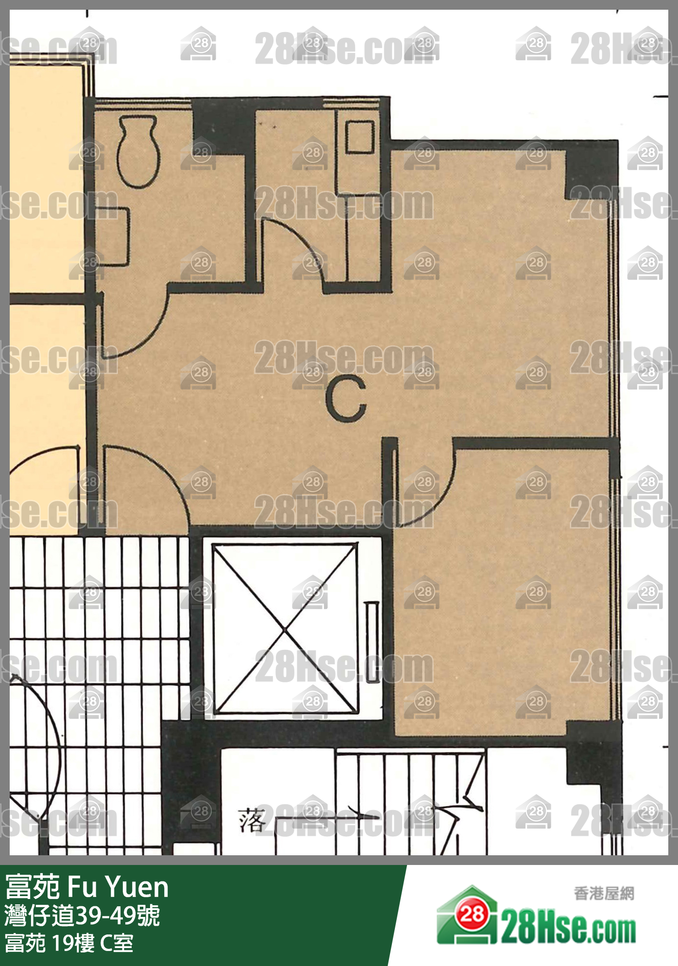 富苑 富苑19樓 C室 平面圖