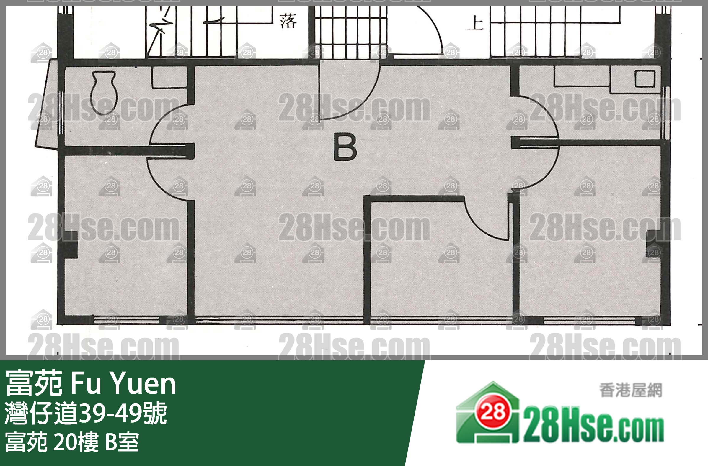富苑 富苑 20樓 B室 平面圖