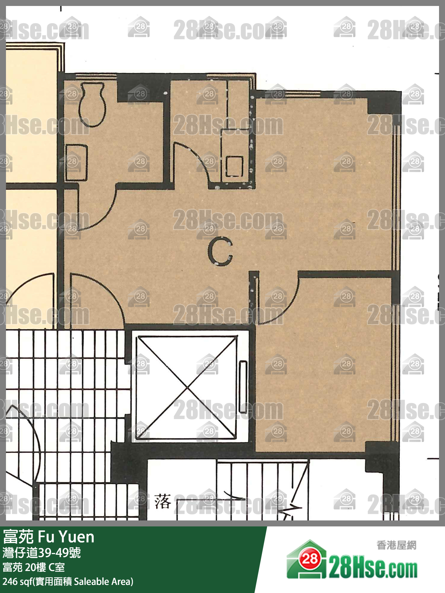 富苑 富苑 20樓 C室 平面圖