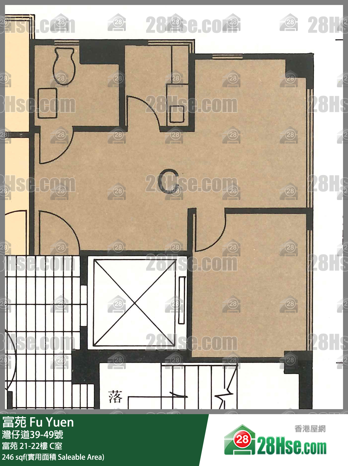 富苑 富苑22樓 C室 平面圖
