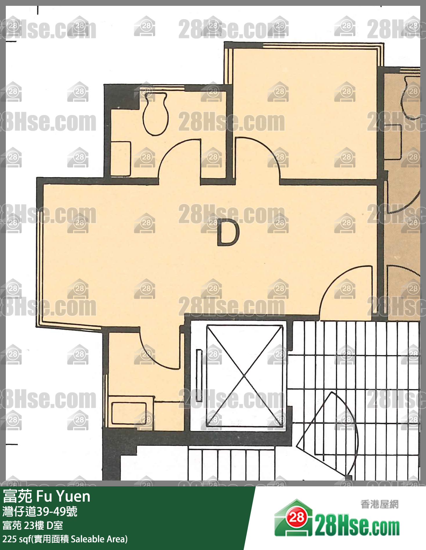 富苑 富苑23樓 D室 平面圖