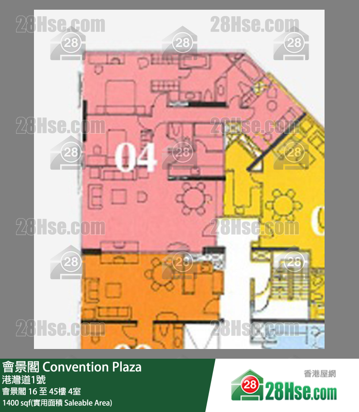 會景閣 會景閣21樓 4室 平面圖