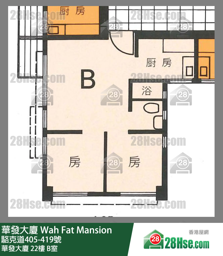华发大厦 华发大厦22楼 B室 平面图