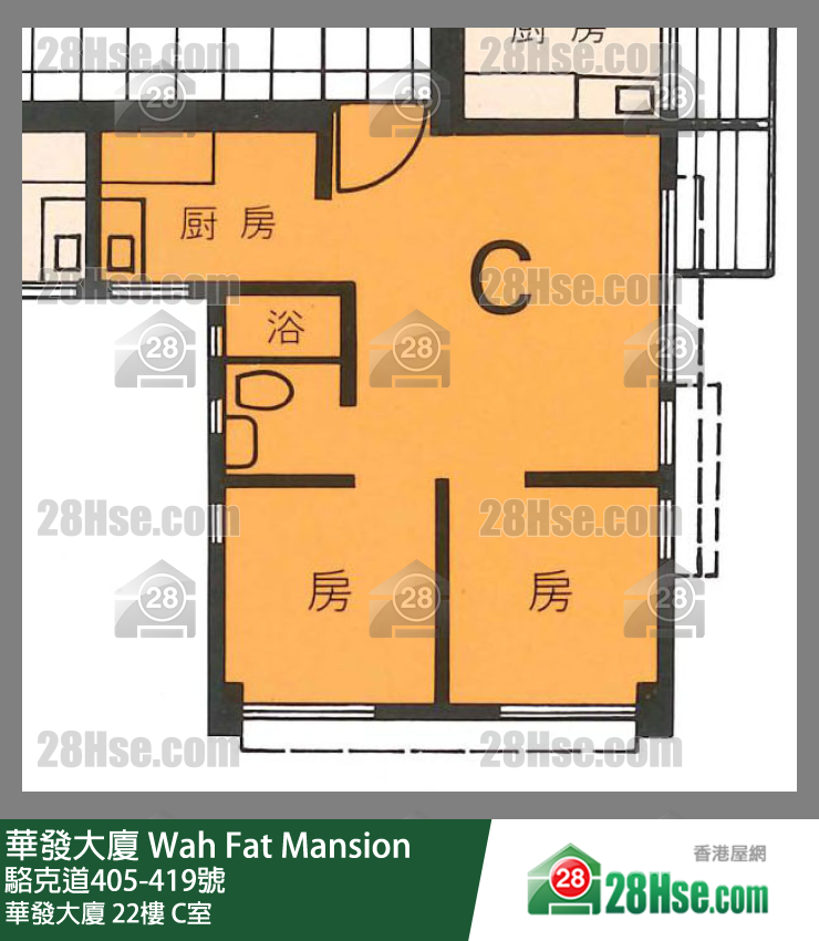 华发大厦 华发大厦22楼 C室 平面图