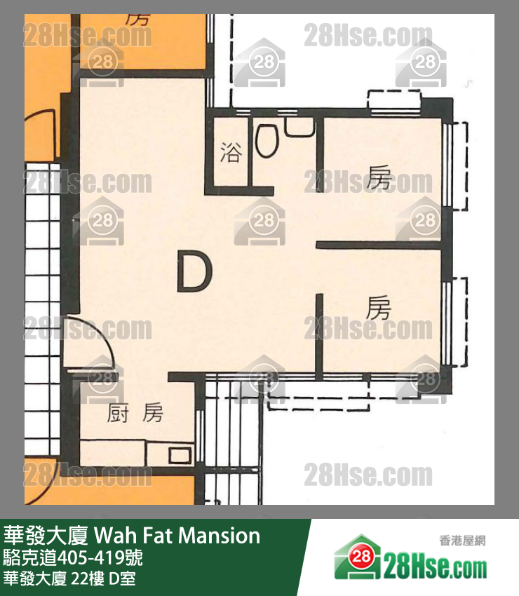 华发大厦 华发大厦22楼 D室 平面图