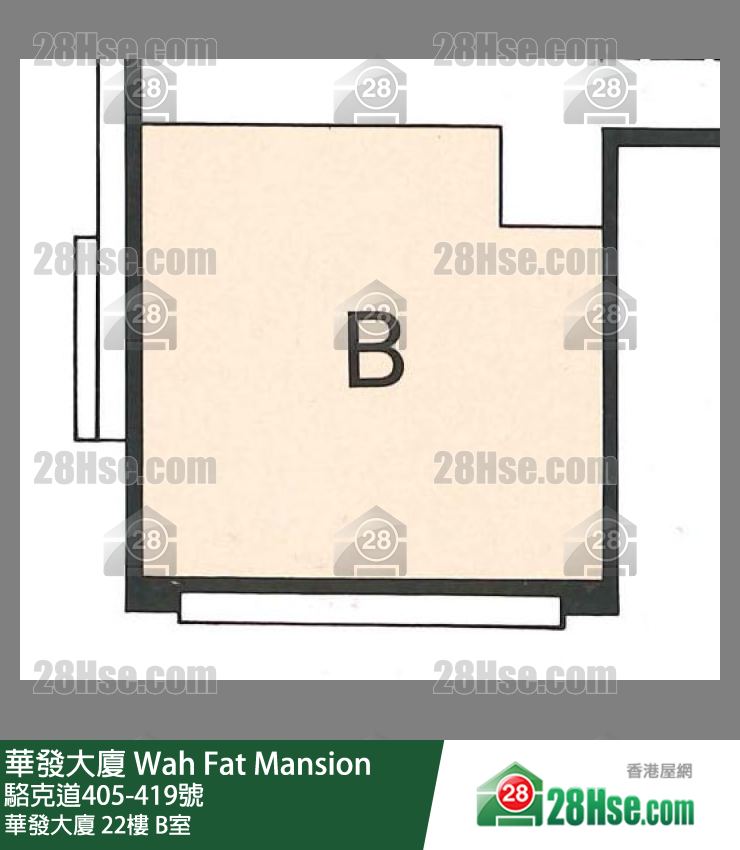 华发大厦 华发大厦22楼 B室 平面图