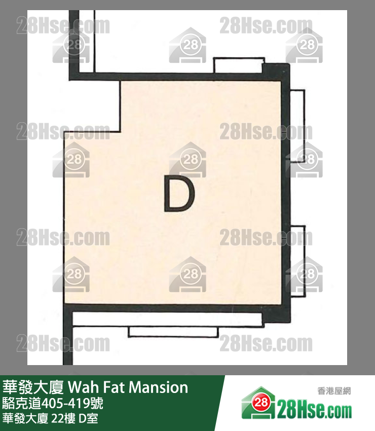 华发大厦 华发大厦22楼 D室 平面图