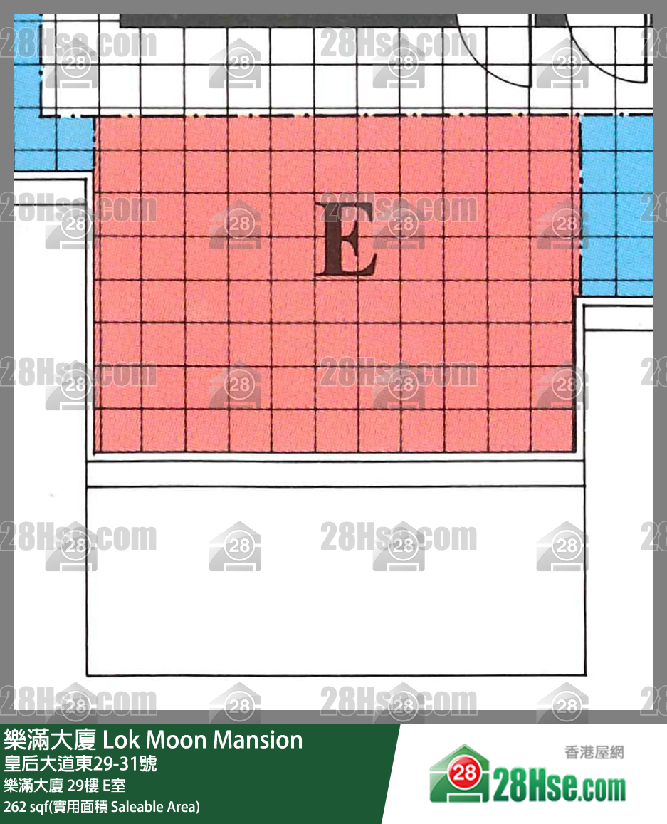 樂滿大廈 樂滿大廈29樓 E室 平面圖