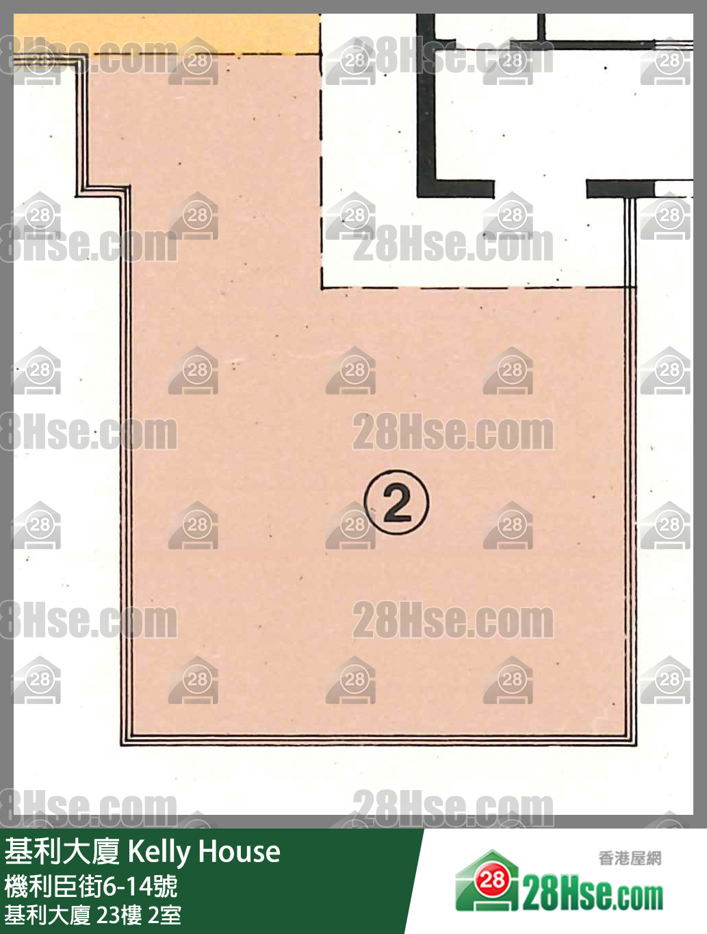 基利大厦 基利大厦23楼 2室 平面图