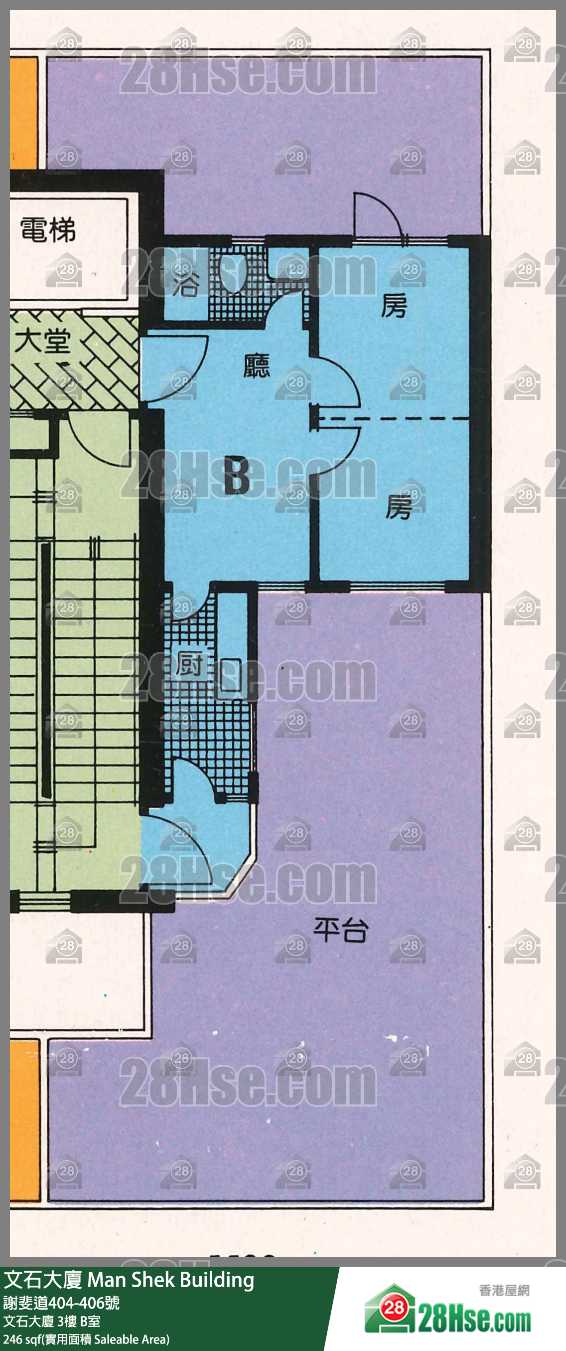 文石大厦 文石大厦3楼 B室 平面图