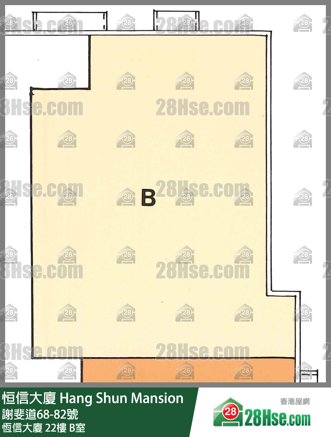 恒信大廈 恆信大廈22樓 B室 平面圖