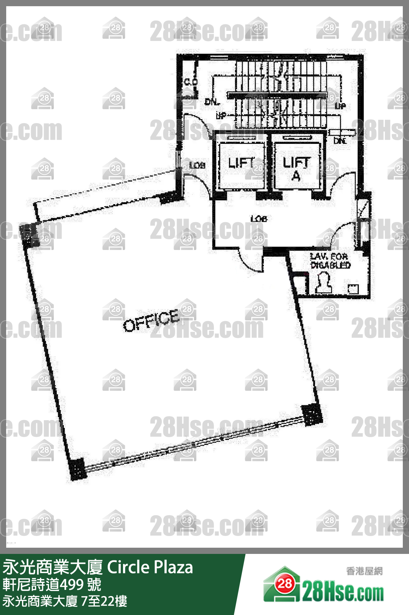 永光商业大厦 7-22楼 平面图 永光商业大厦 7-22楼 平面图