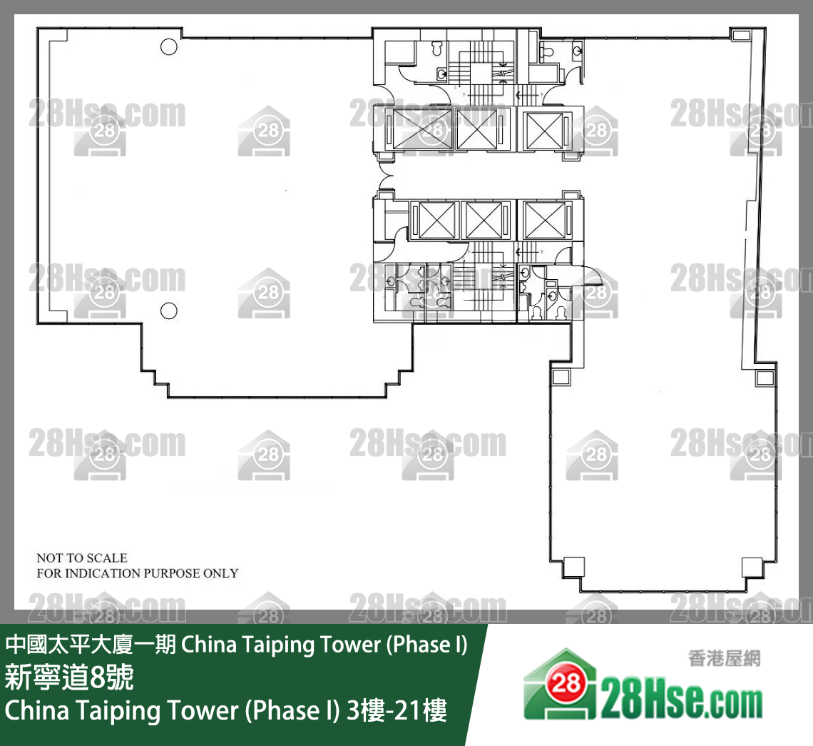 China Taiping Tower (Phase I) 3樓-21樓 平面圖