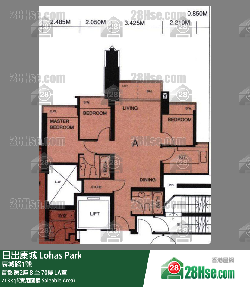 首都 首都 第2座 22樓 LA室 平面圖