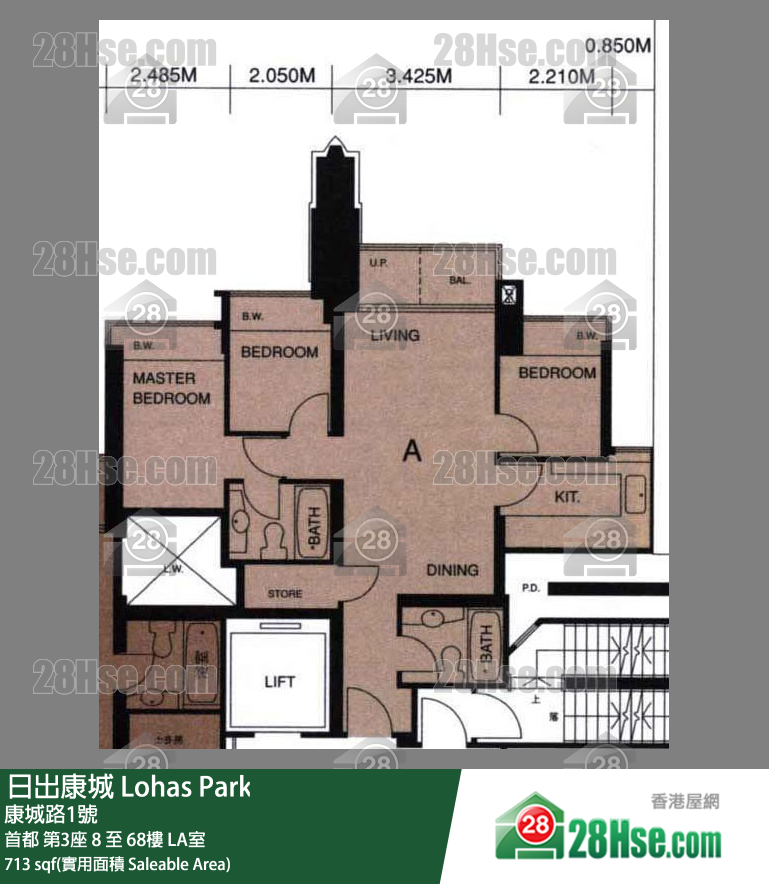 首都 首都 第3座 18樓 LA室 平面圖