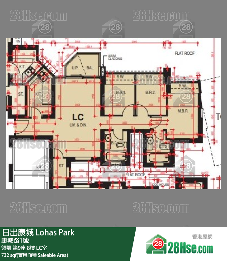 領凱 第9座8樓 LC室 平面圖