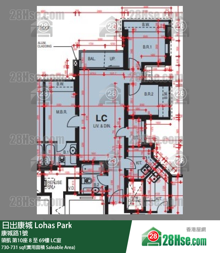 領凱 領凱 第10座 8樓 LC室 平面圖