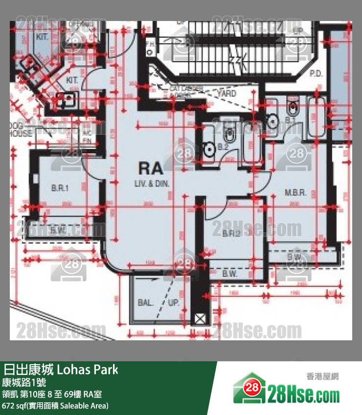 領凱 領凱 第10座 8樓 RA室 平面圖