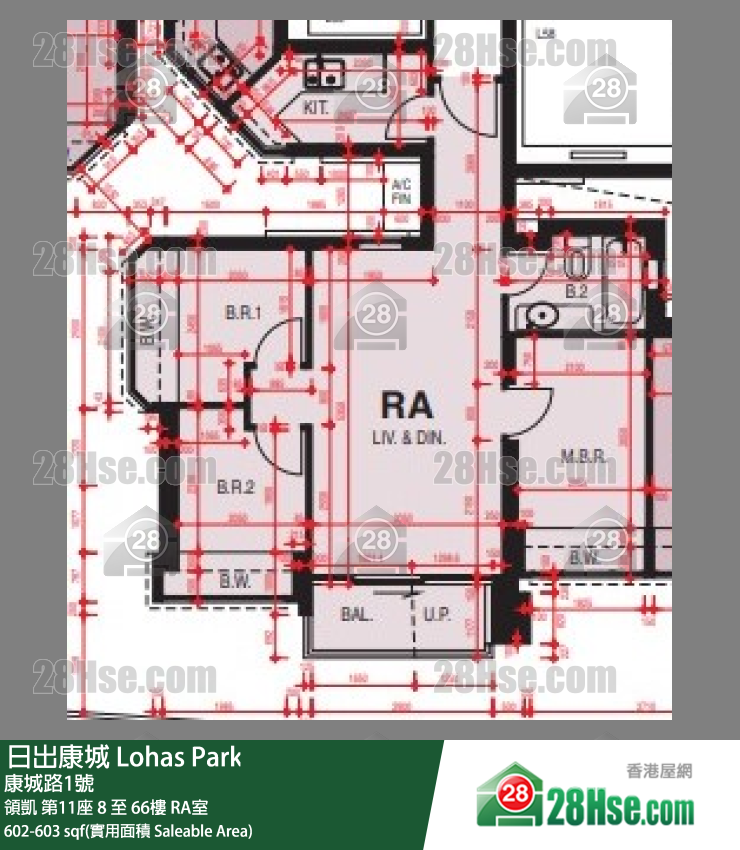 領凱 第11座8樓 RA室 平面圖