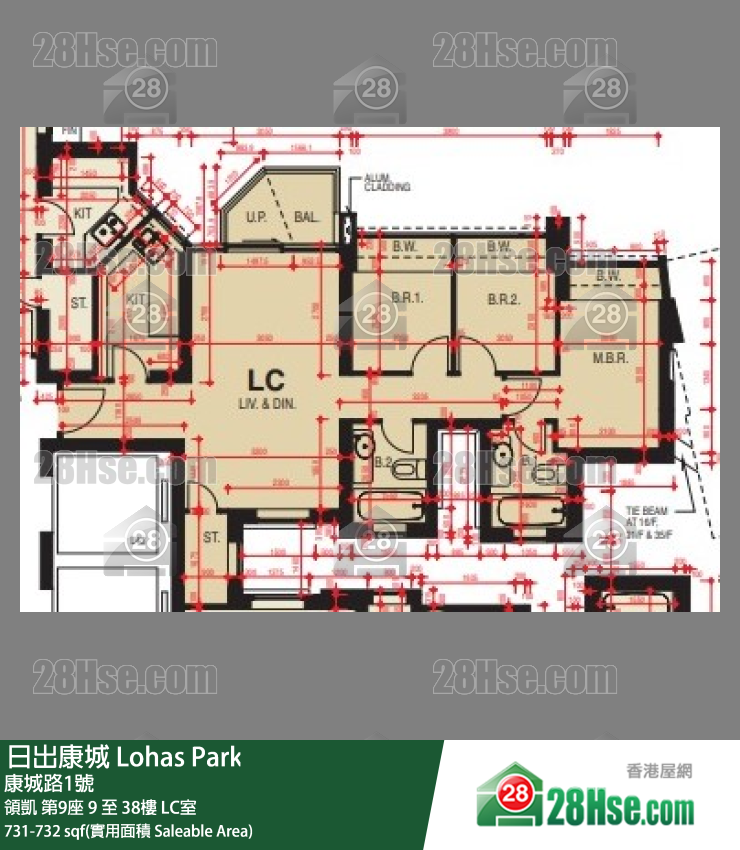 領凱 第9座9樓 LC室 平面圖