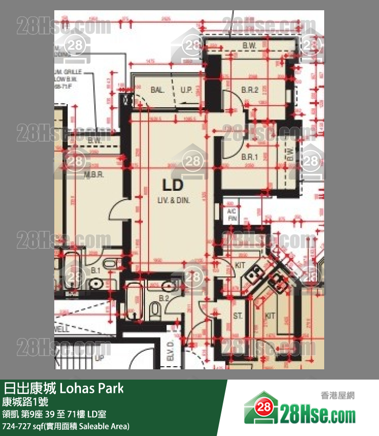 領凱 領凱 第9座 48樓 LD室 平面圖