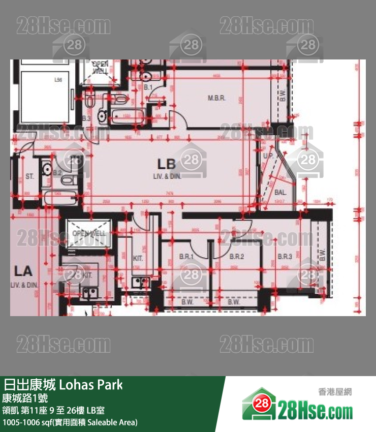 領凱 領凱 第11座 23樓 LB室 平面圖