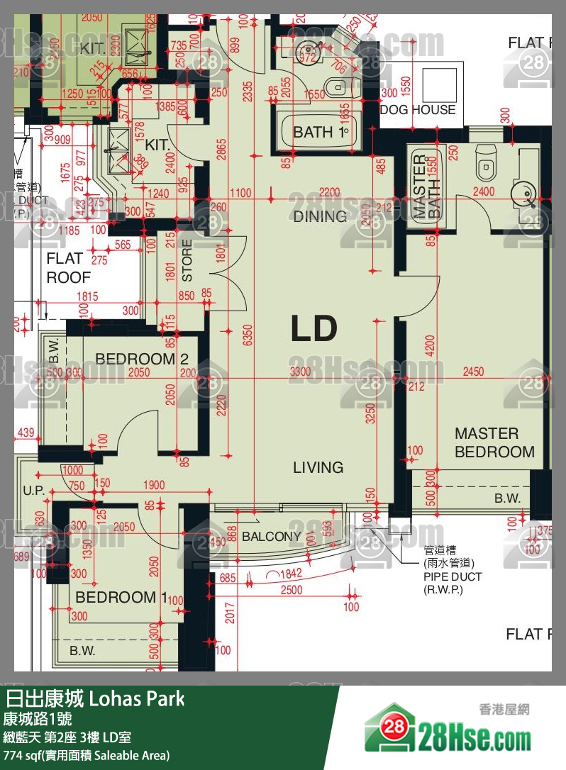 緻藍天 緻藍天 第2座 3樓 LD室 平面圖