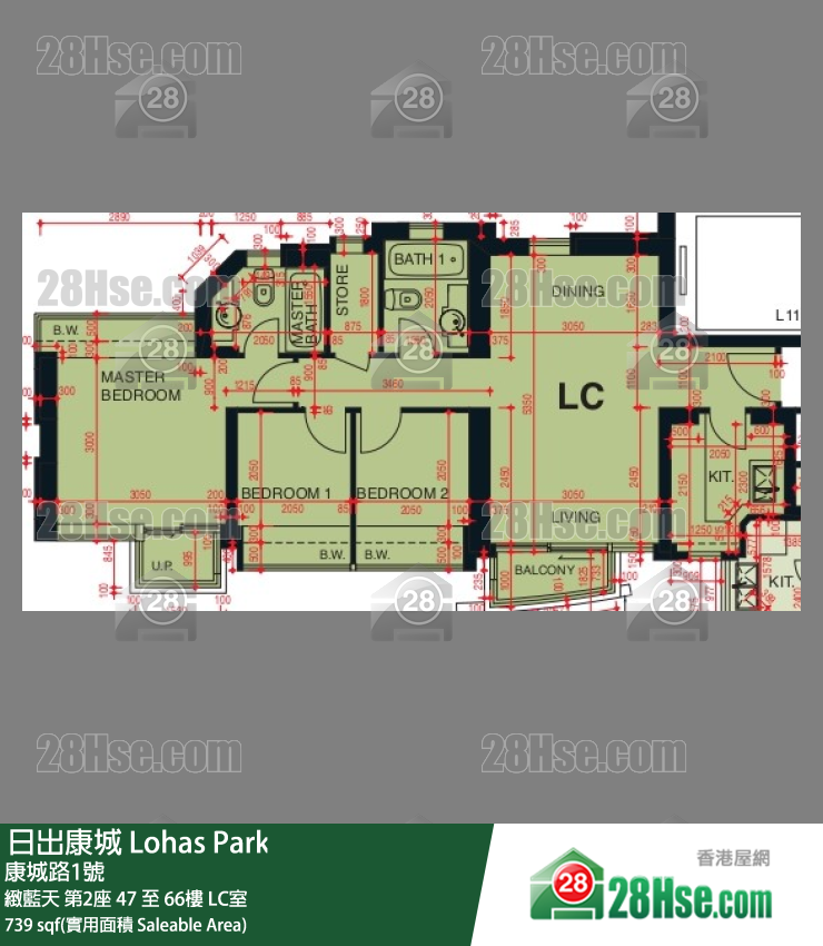 緻藍天 緻藍天 第2座 63樓 LC室 平面圖