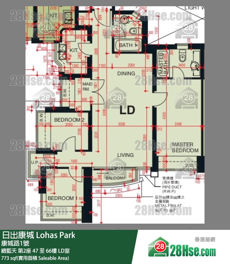 緻藍天 緻藍天 第2座 47樓 LD室 平面圖